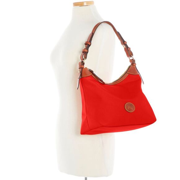 Dooney & Bourke Nylon Large Erica Shoulder Bag - Red - Picture 4 of 4